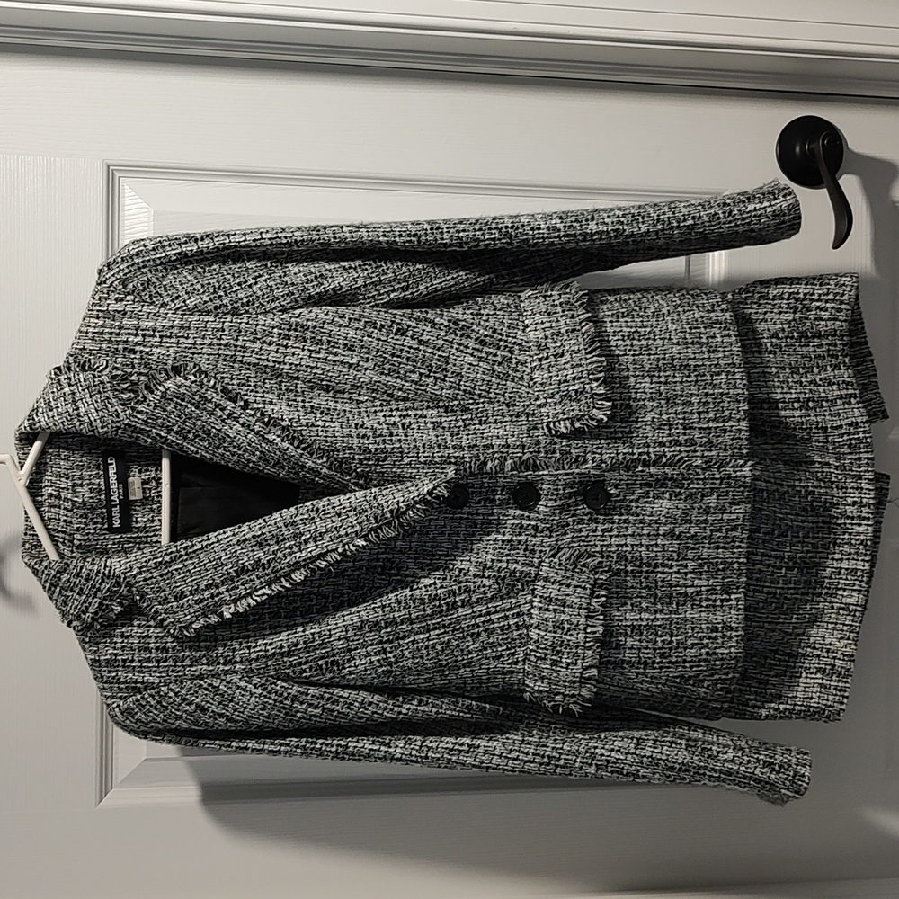 Karl Lagerfeld Soft Tweed Style Woman's Suit